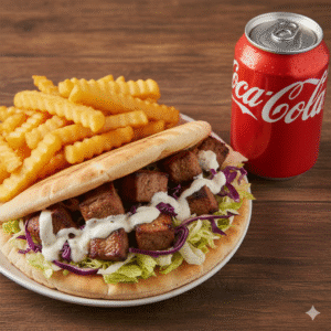 Pita + patats + cola